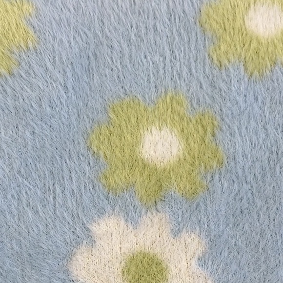 Kendall and Kylie Fuzzy Floral Mini Bodycon Dress Size Small S - Picture 9 of 10